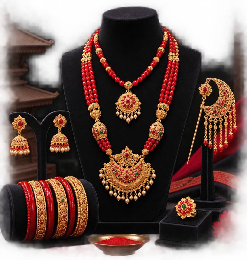 Newari Necklace and Jewelry Set